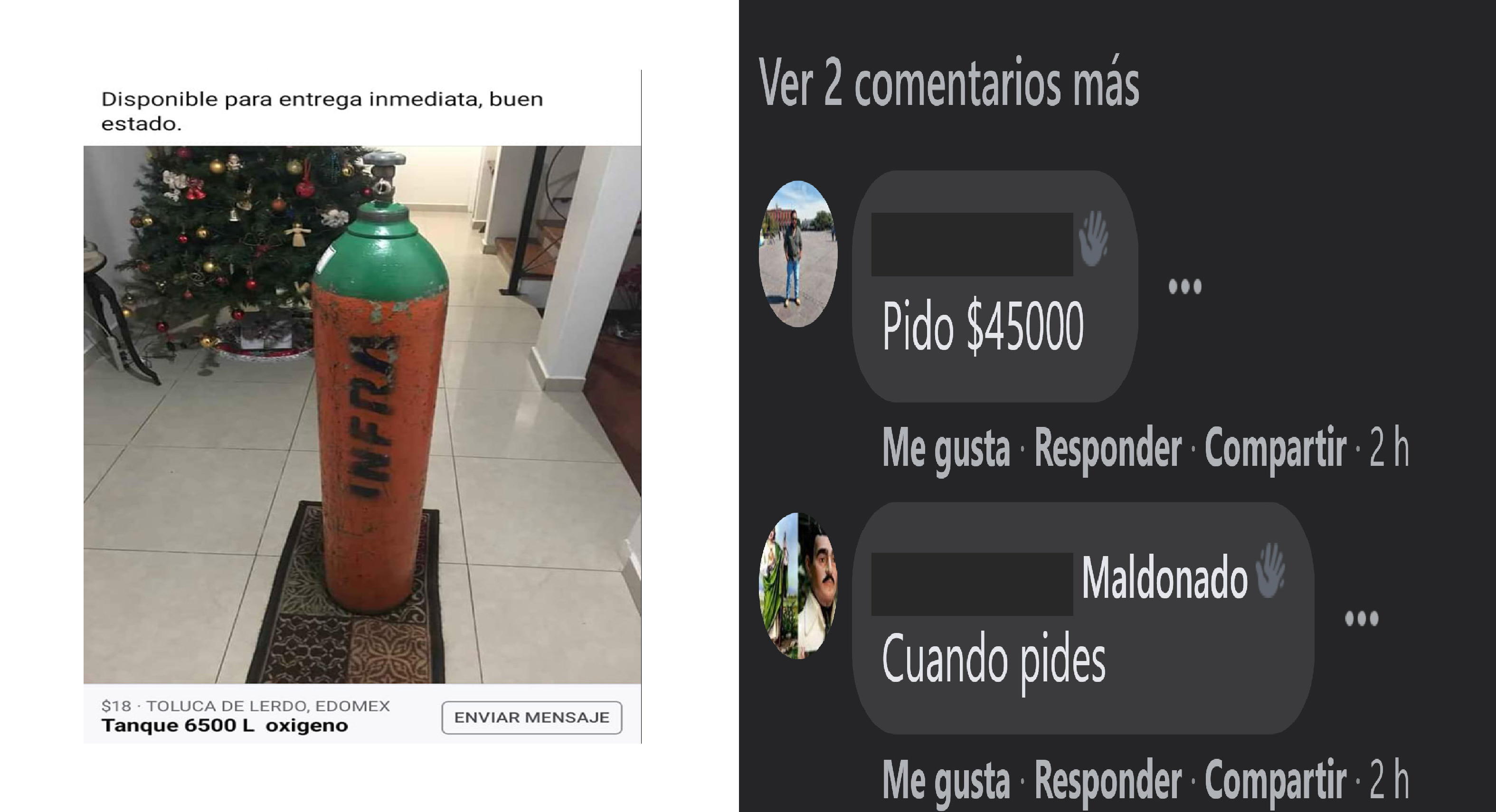 Tanques de oxígeno, abusos y estafas en grupos de Facebook en Toluca8