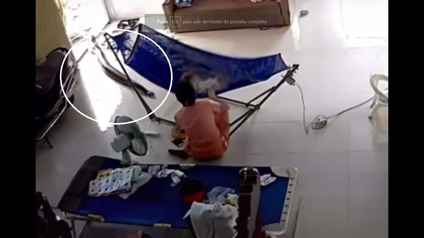 Video ll Mujer salva a su bebé de enorme serpiente