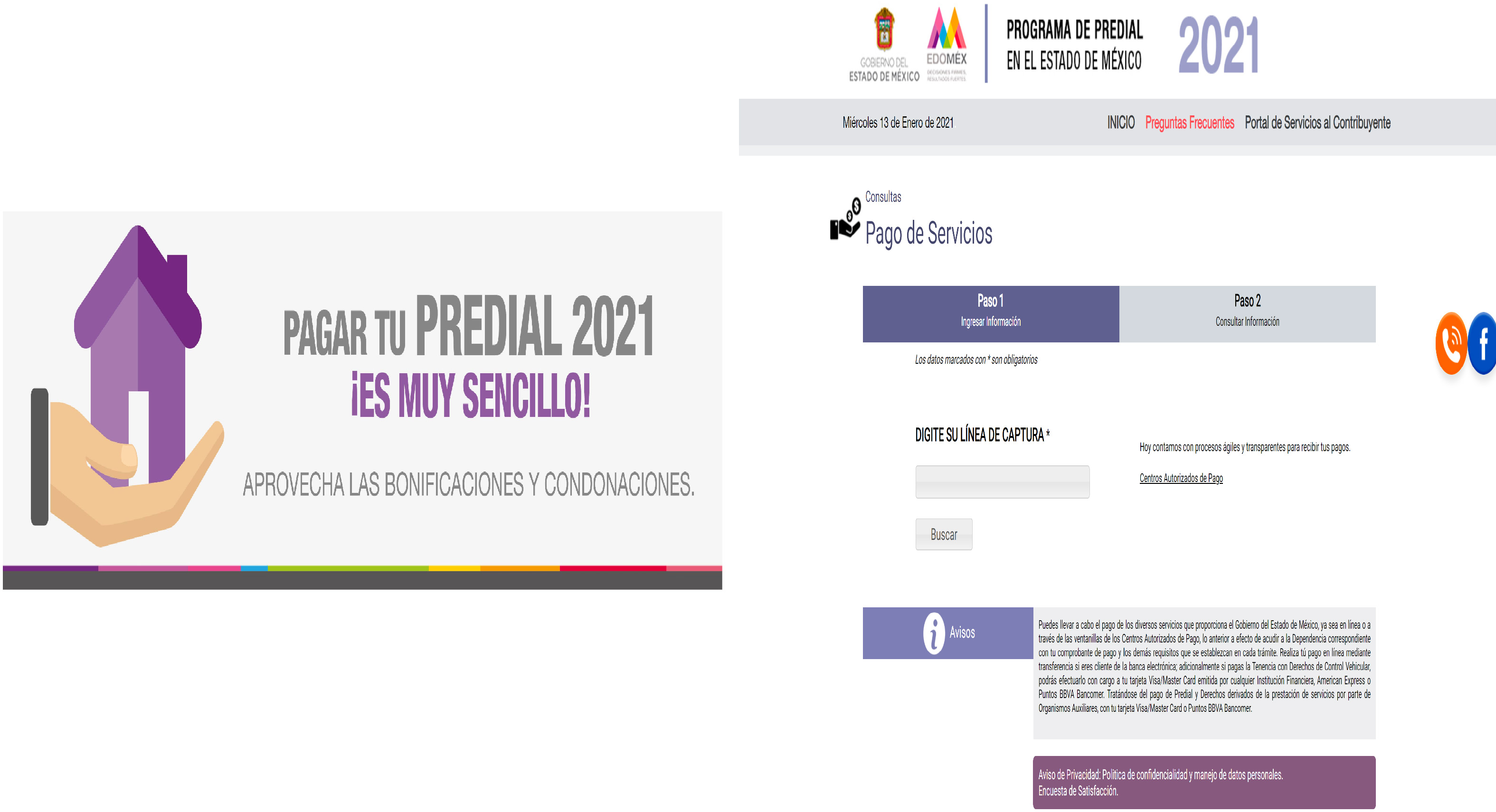 Paso a paso para realizar tu pago del impuesto predial EDOMEX 2021 en línea