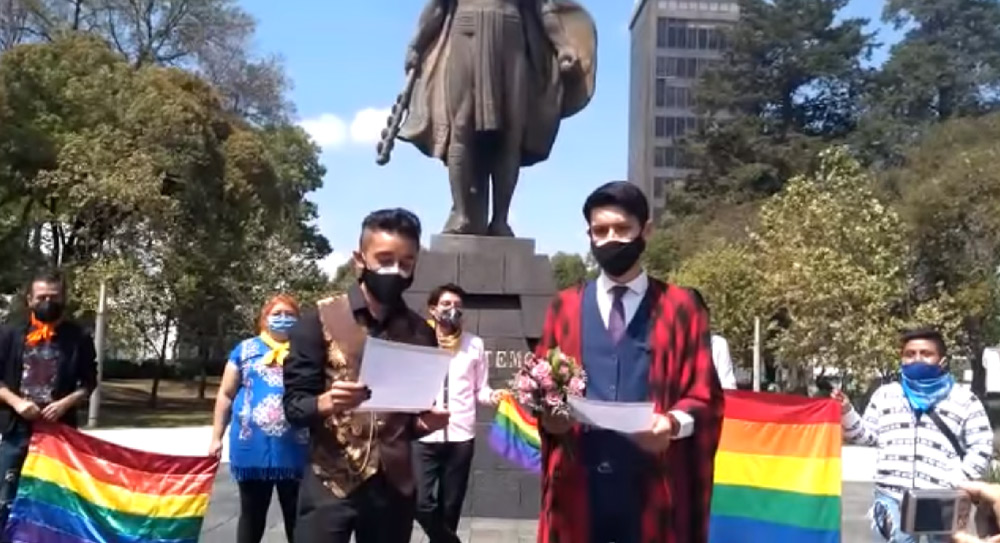 pareja gay en toluca estado de méxico. dany y jesús contrajo matrimonio igualitario en la capitla mexiquense