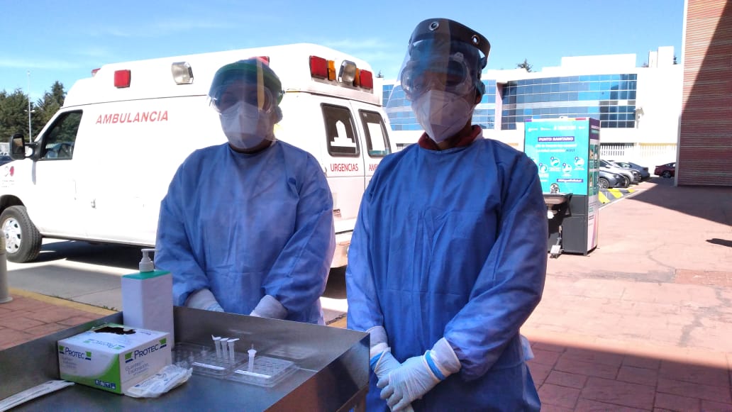 n varios municipios del Estado de México hay módulos de pruebas rápidas para la detección de COVID-19.