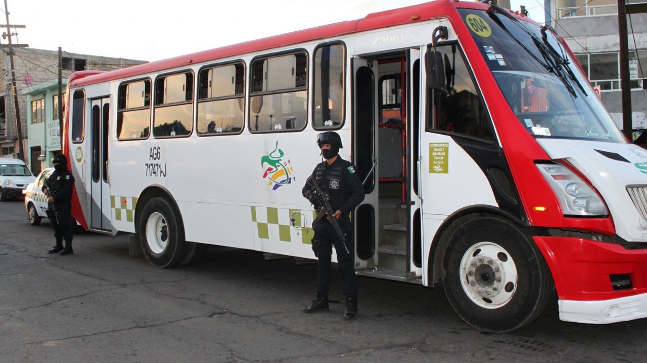 Las rutas del transporte público de toluca más peligrosas