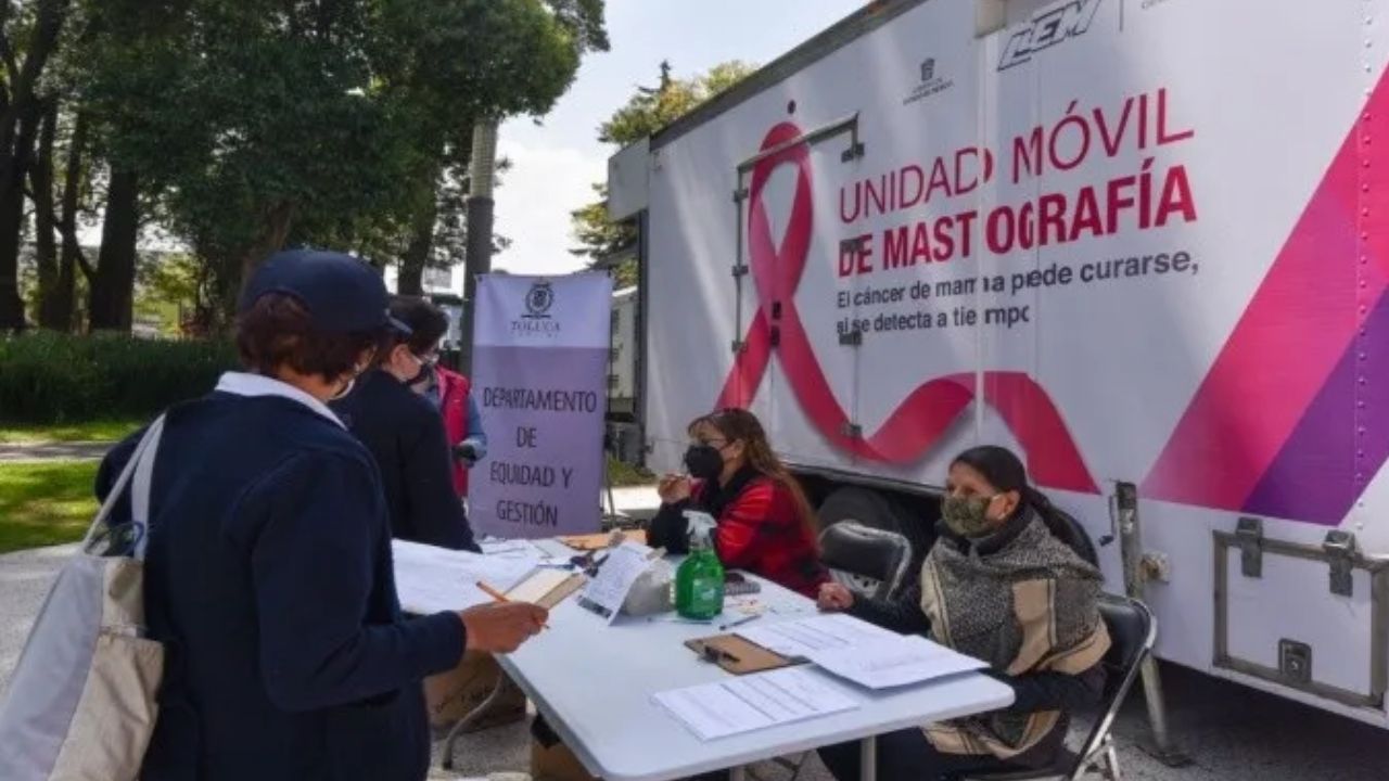 Las interesadas deberán asistir para la mastografía gratuita en la fecha elegida en un horario de 9:00 a 15:00 horas en la Alameda de Toluca.