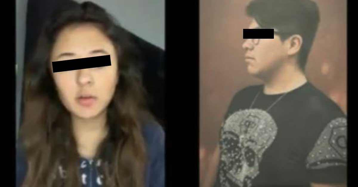 Mujer denunció un caso de violación. Es la foto de la chica y el presunto abusador.