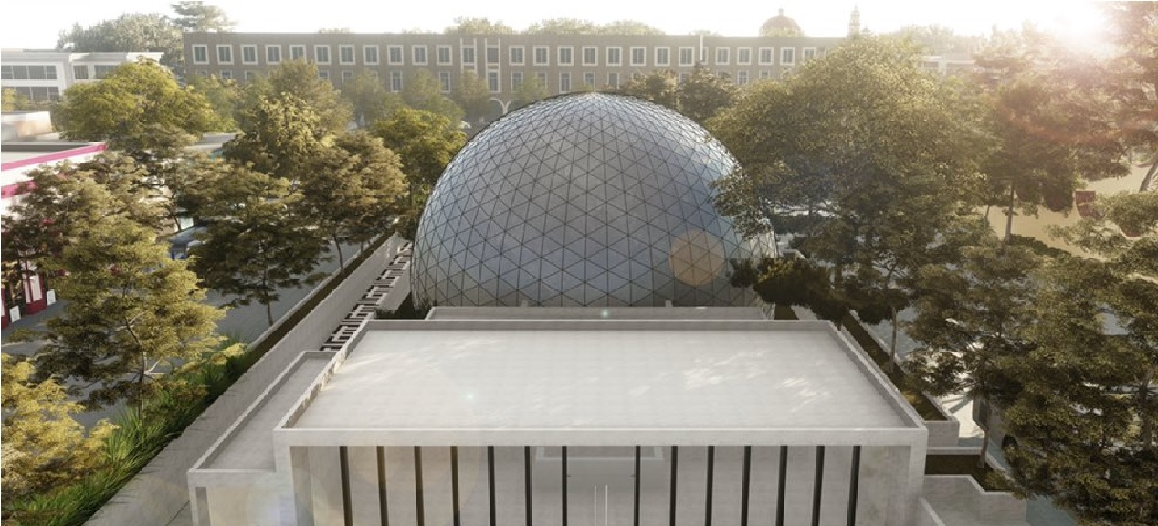 El planetario de Toluca estará ubicado en el corazón de Toluca, para ser exactos en la explanada del Cosmovitral en Toluca.