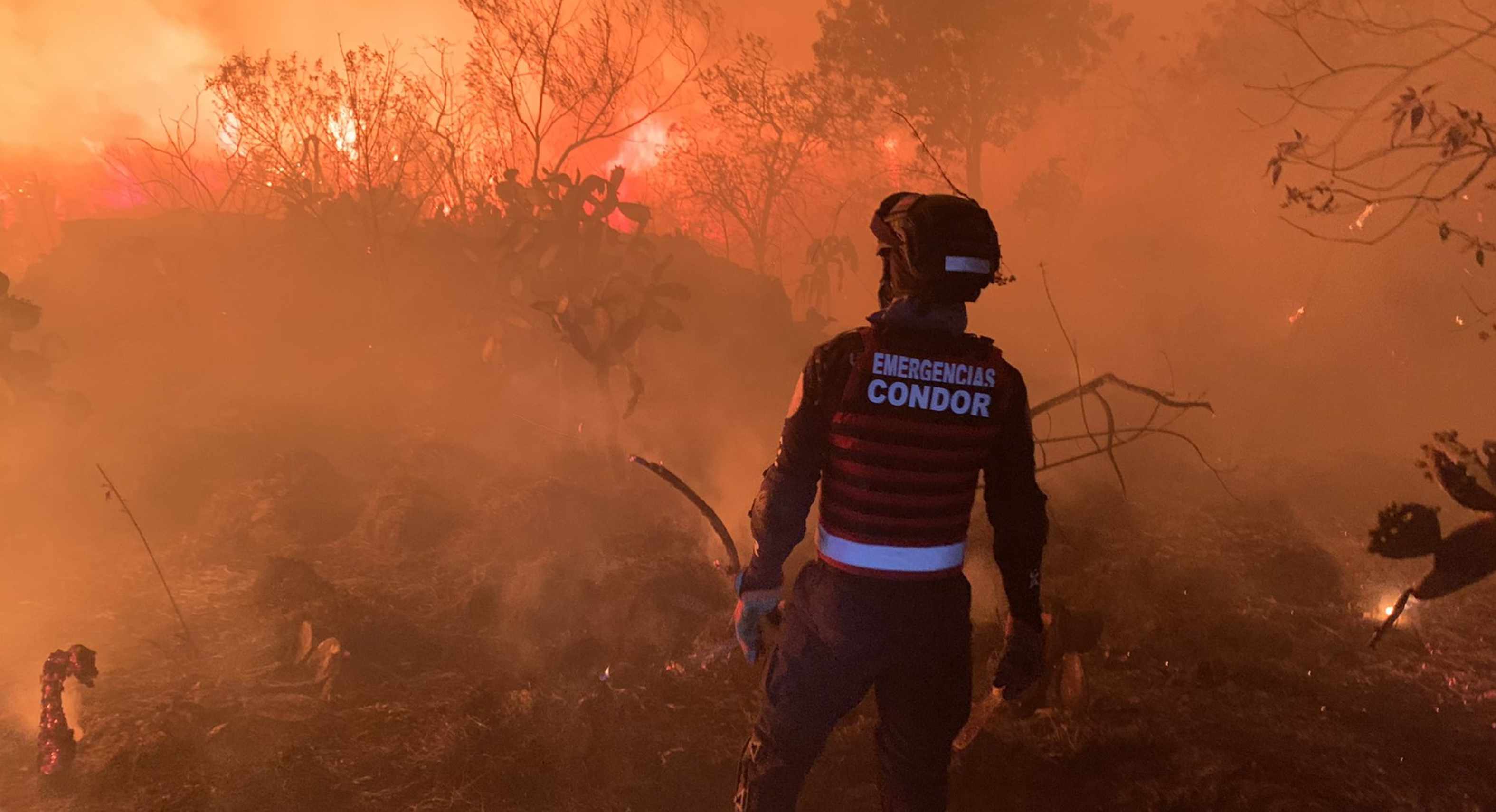 Incendio forestal en las inmediaciones de tv azteca ajusco