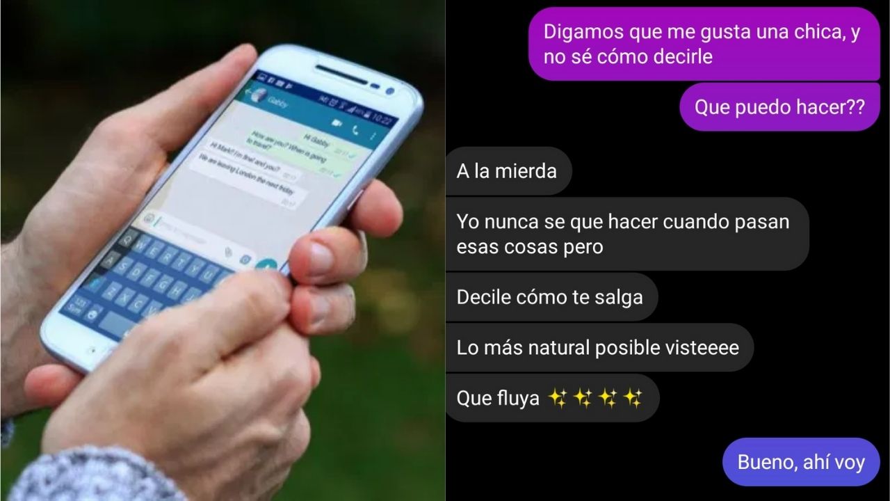 Se hizo viral la captura de pantalla de un joven que le declara su amor a una chica por whatsapp, pero ella no entiende la indirecta