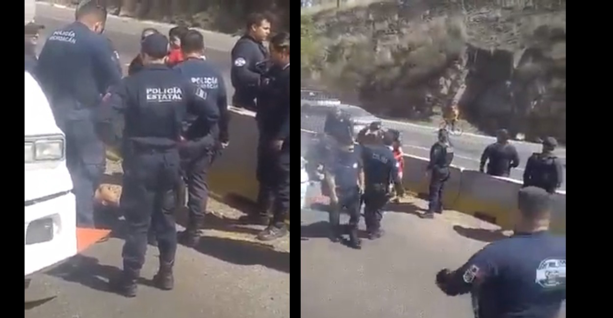 Policías en Michoacán