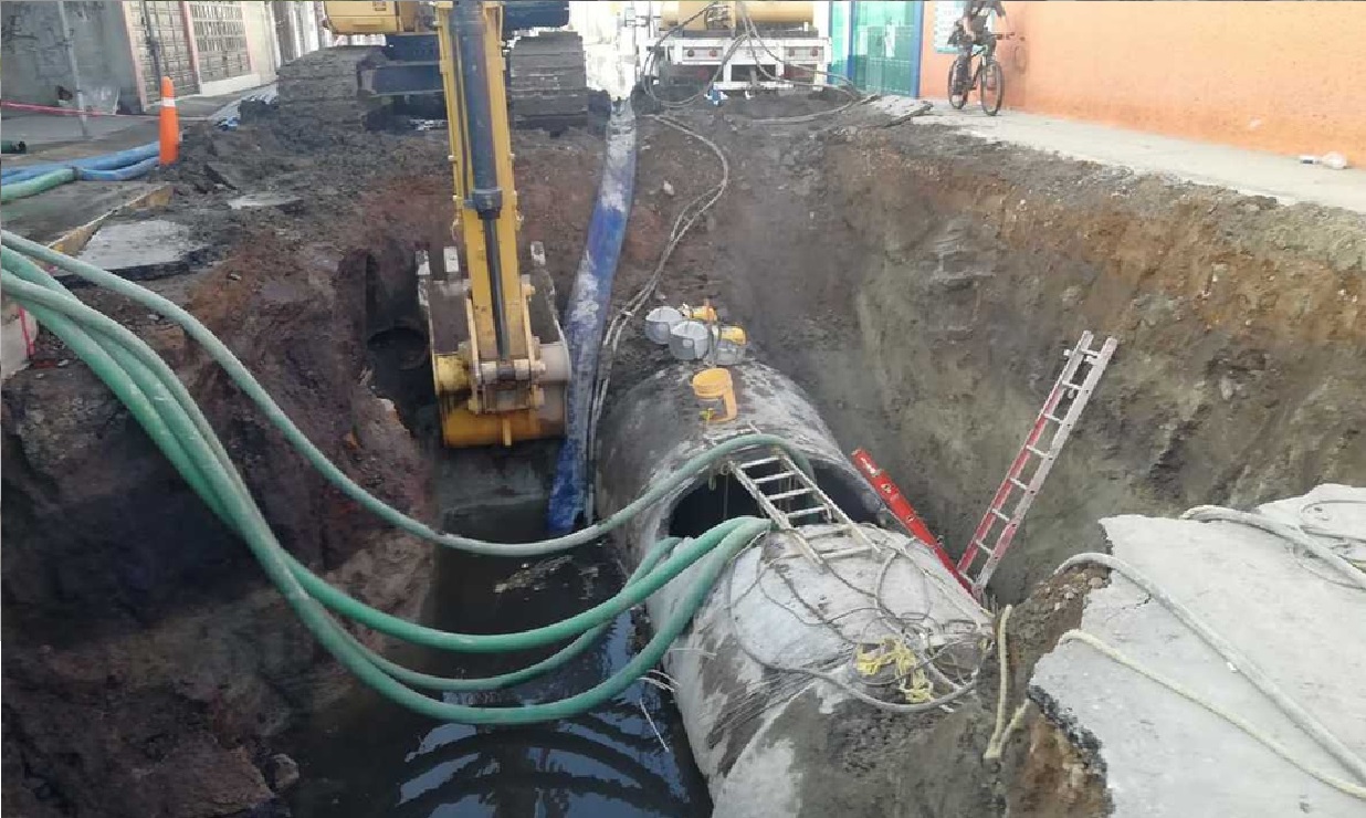 Debido a la afectación que sufrió el acueducto del municipio de Tultepec aproximadamente 600 mil personas se quedaran sin agua aproximadamente 80 horas.