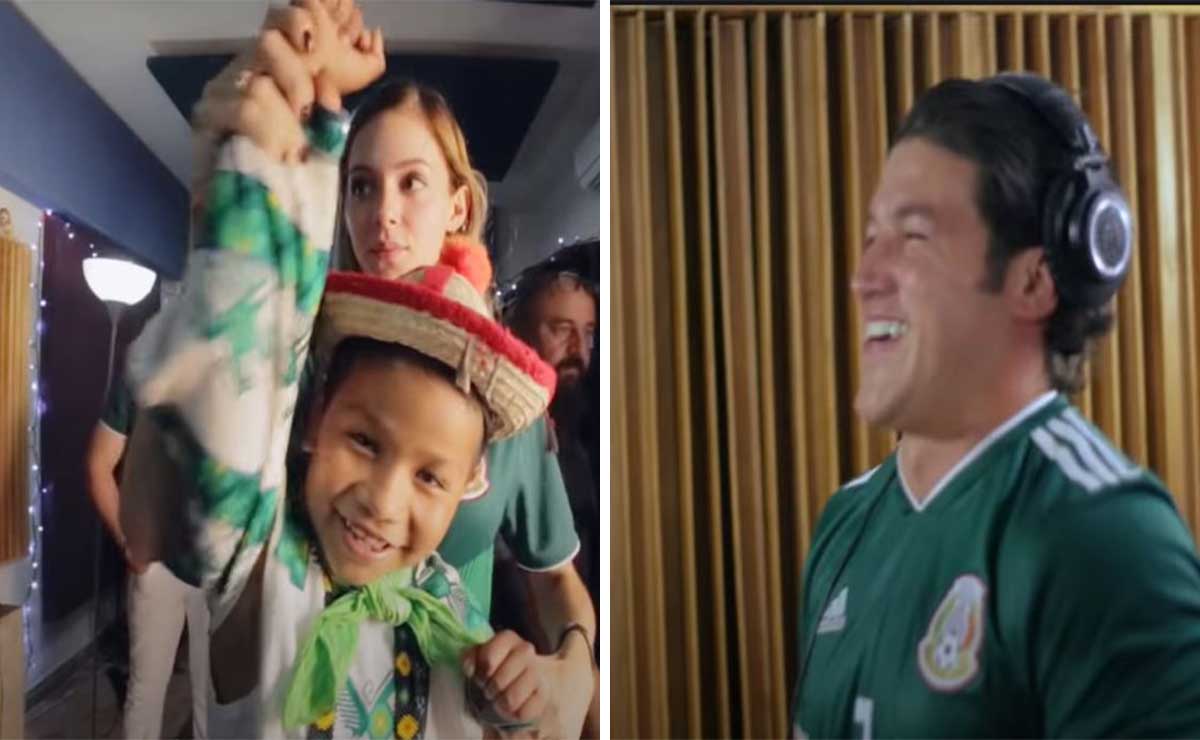 Samuel García y niño moviemiento naranaja cantando juntos