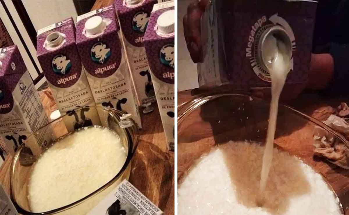 Edomex familia descubre que la leche Alpura que compró estaba en mal estado