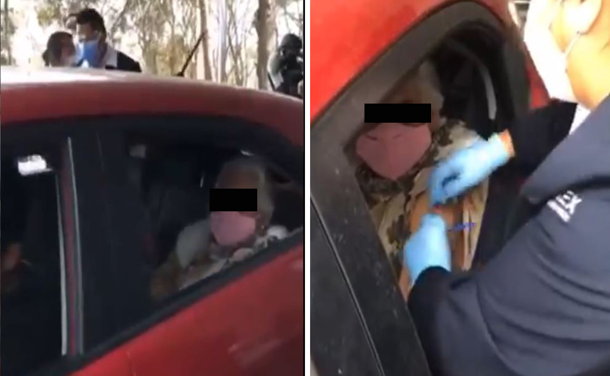 Edomex desmienten que abuelita no haya recibido la vacuna.
