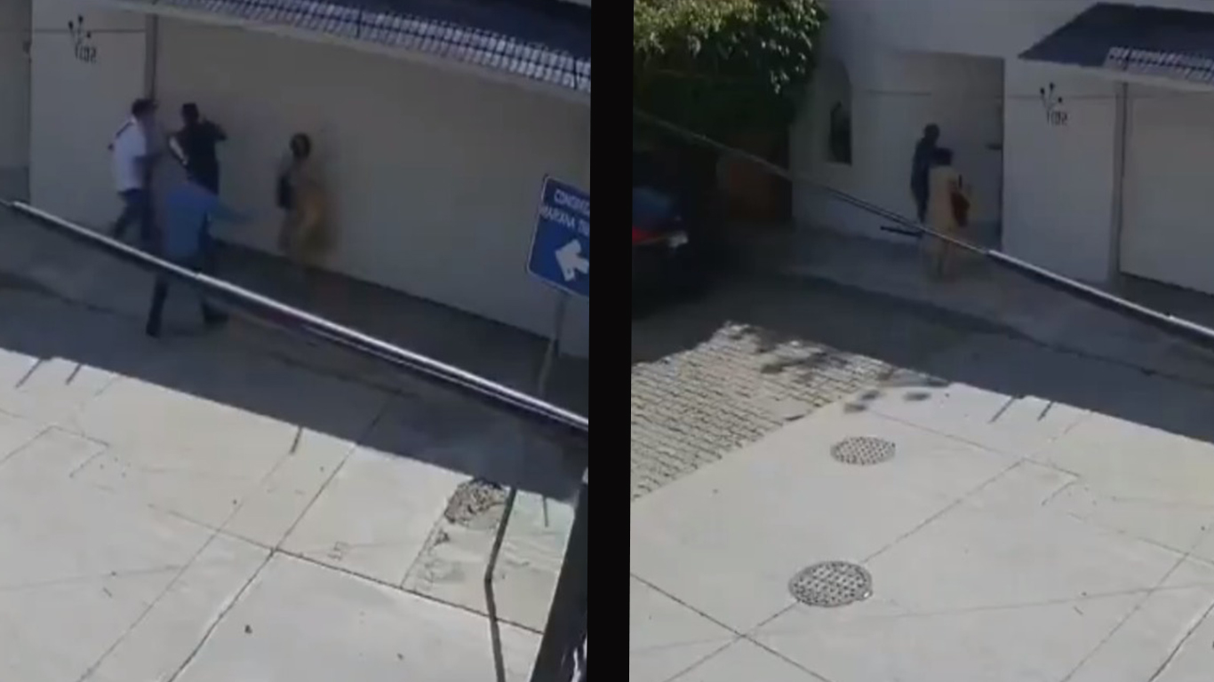 Al entrar a su casa en Oaxaca, dos ladrones salen (VIDEO)