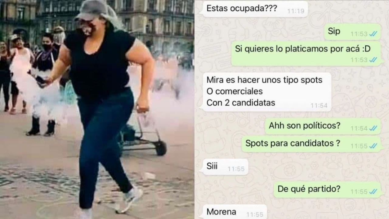 La reinota compartió en su twitter que morena la busco para ser la imagen de algunos spots políticos