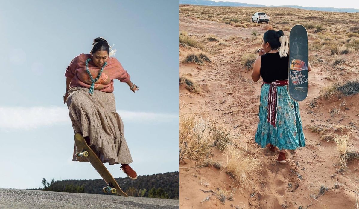 Naiomi Glasses la chica que asombro al mundo con sus movimientos de skatebording