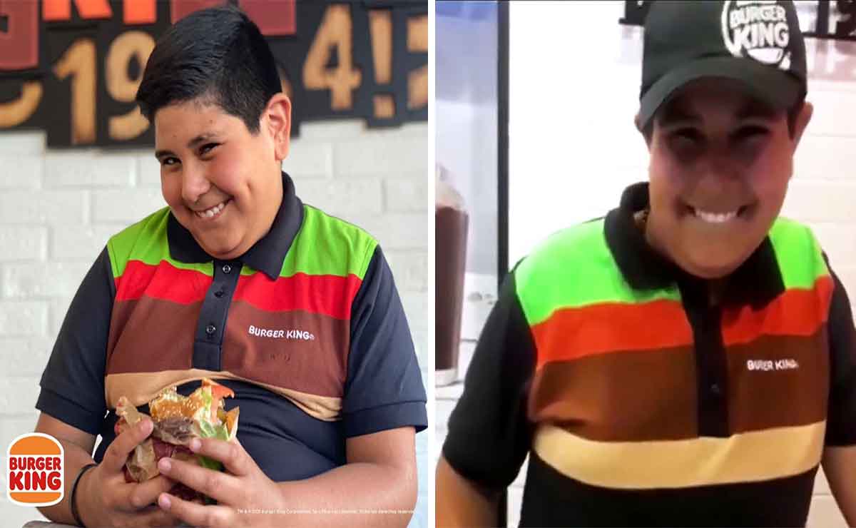 niño del oxxo lo vuelve a hacer y ahora trabaja para Burger King