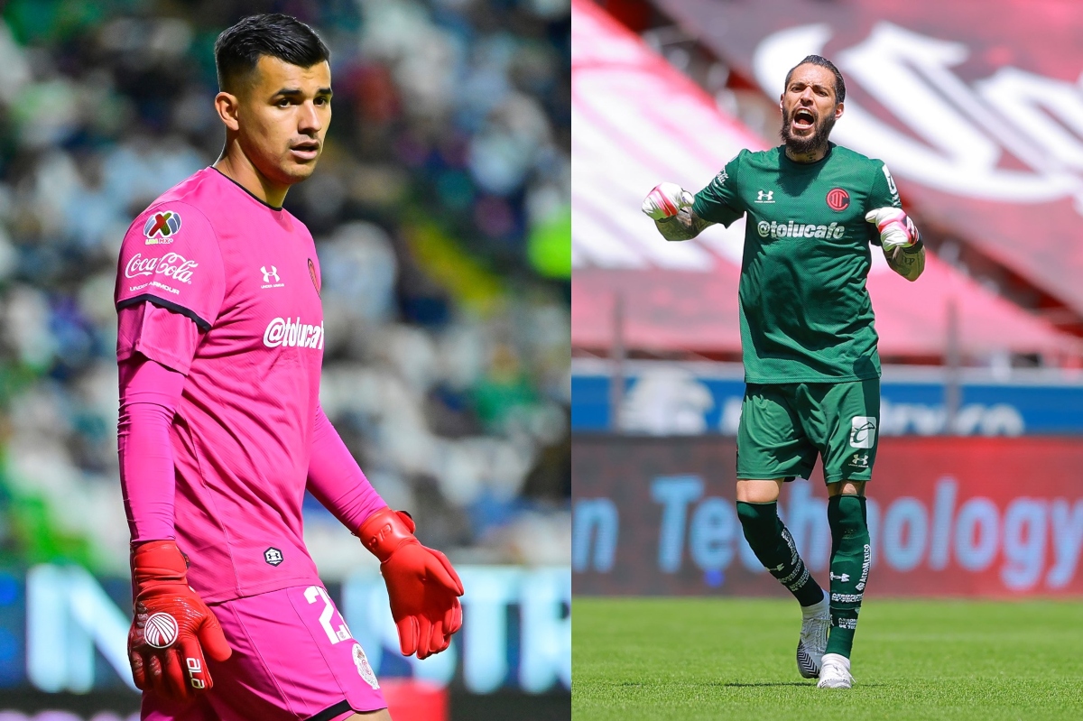 Los dos arqueros Alfredo Saldívar y Luis García en participación