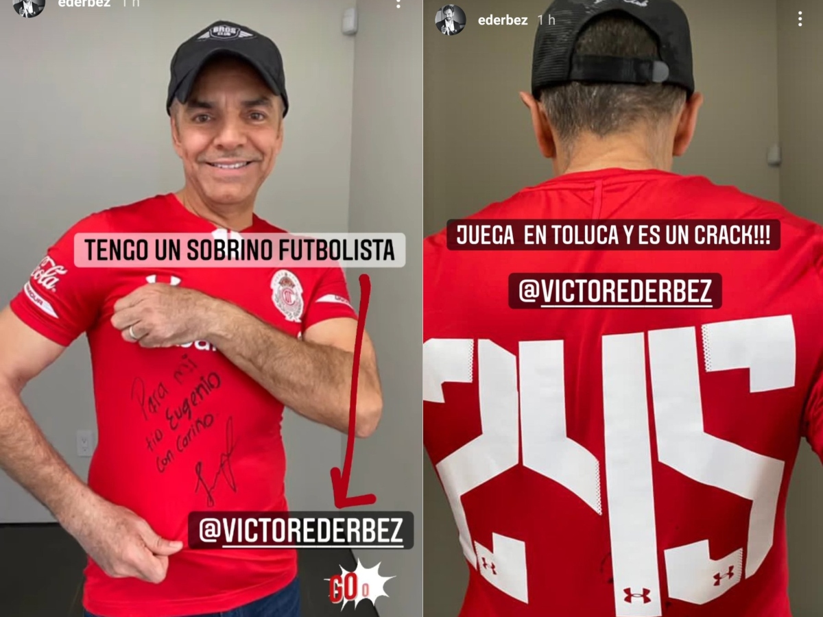 Eugenio Derbez recibió una playera de su sobrino