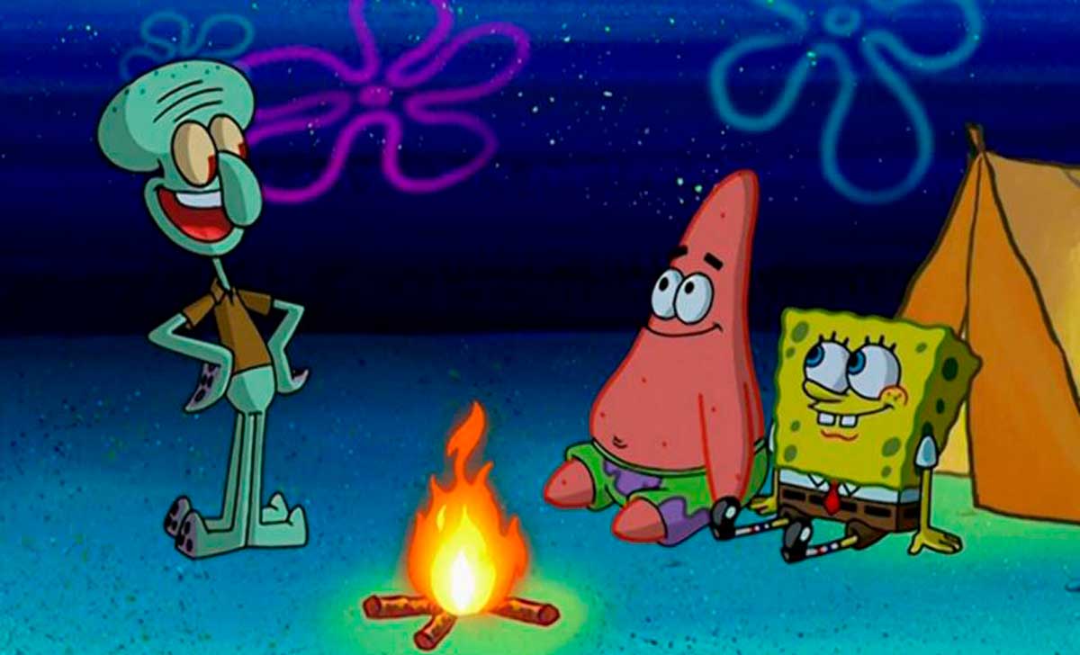 25 de mayo, el día indicado en el que Bosb esponaj y sus amigos fueron a acampar