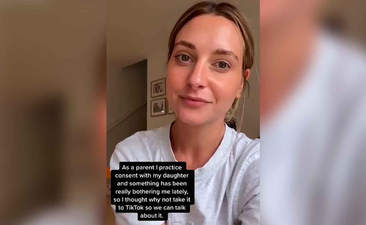 A través de TikTok una mujer dio a conocer que le prohibe a sus suegros besar a su hija sin su consentimiento