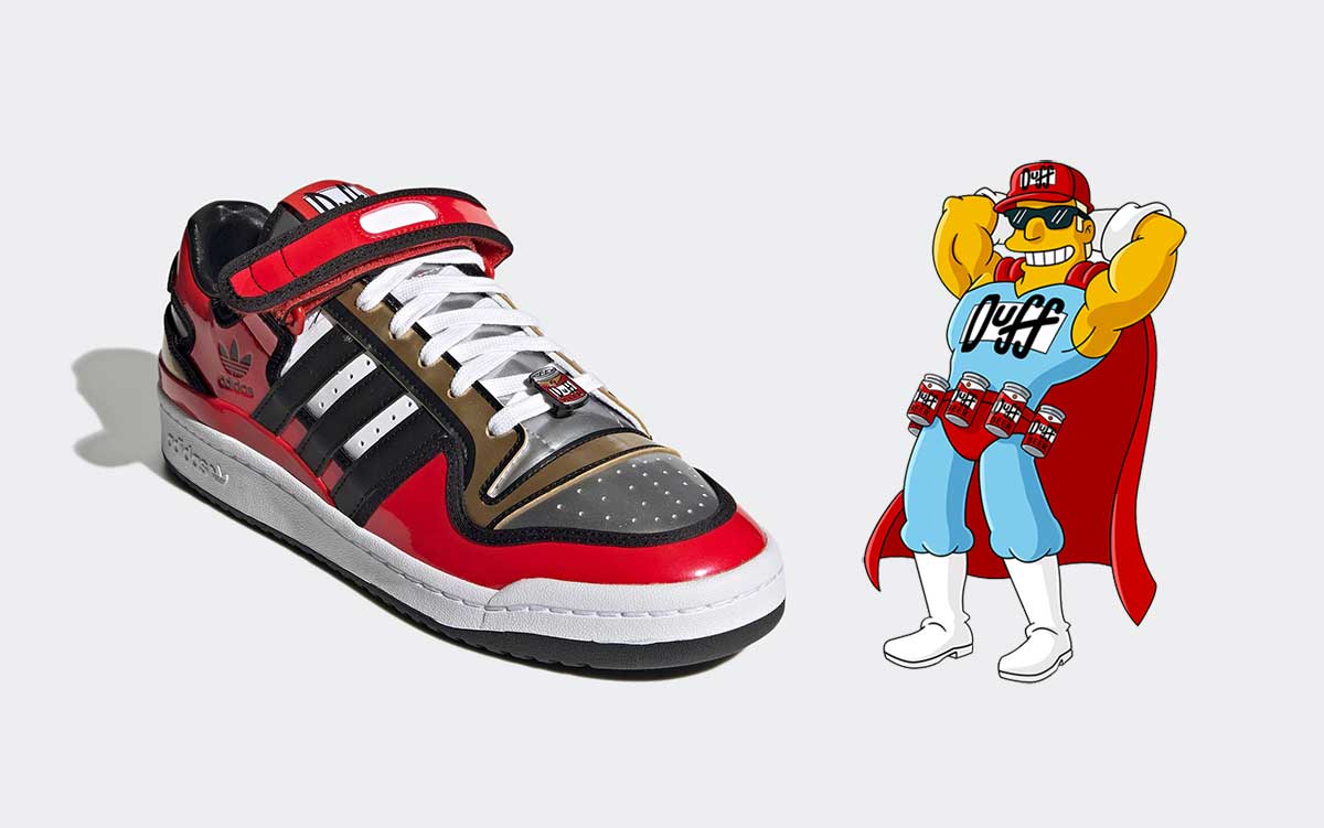 Adidas lanzará al mercado unos tenis inspirados en la cerveza Duff de los Simpson