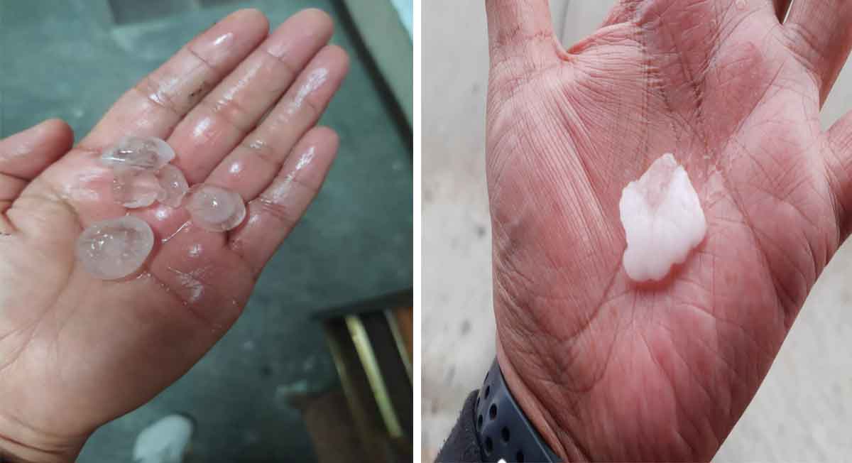 Clima toluca, enormes granizos cayeron en la capital mexiquense