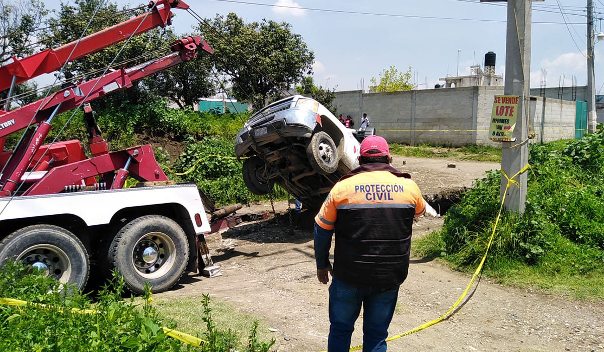 Nuevo socavón en Puebla