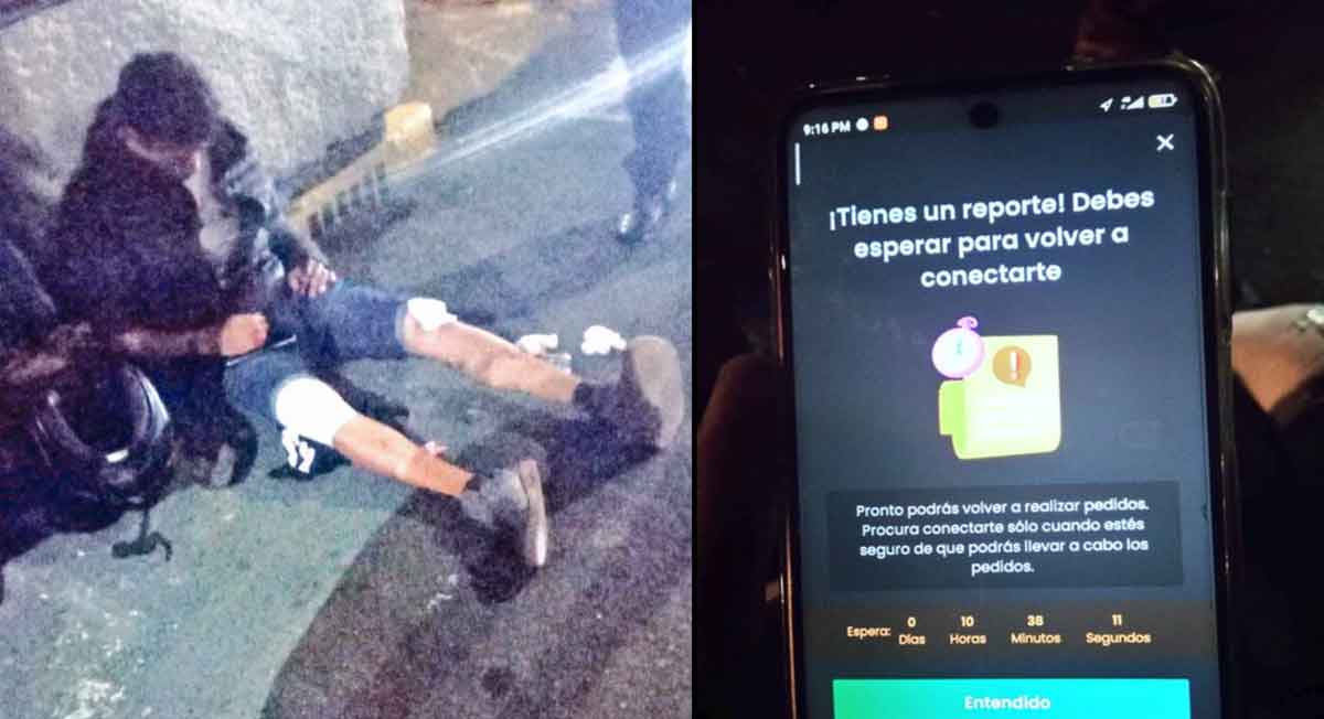 rappi méxico, repartidos sufre atropello y la empresa lo sanciona