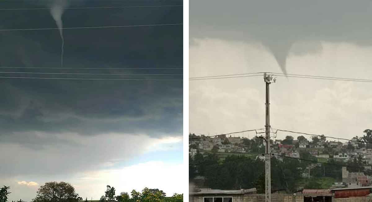 inmenso remolino se observa en zinacatepec el dia de hoy lunes 26 de julio