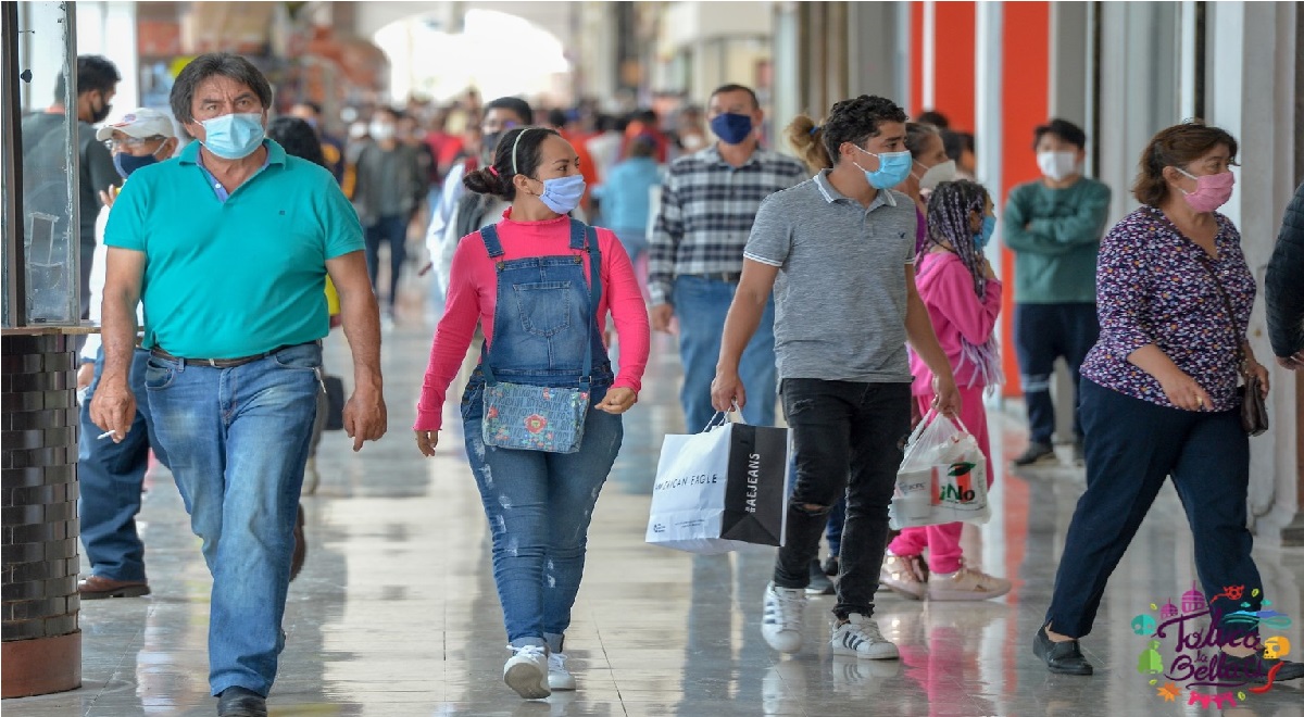 semaforo naranja en portales de Toluca edomex