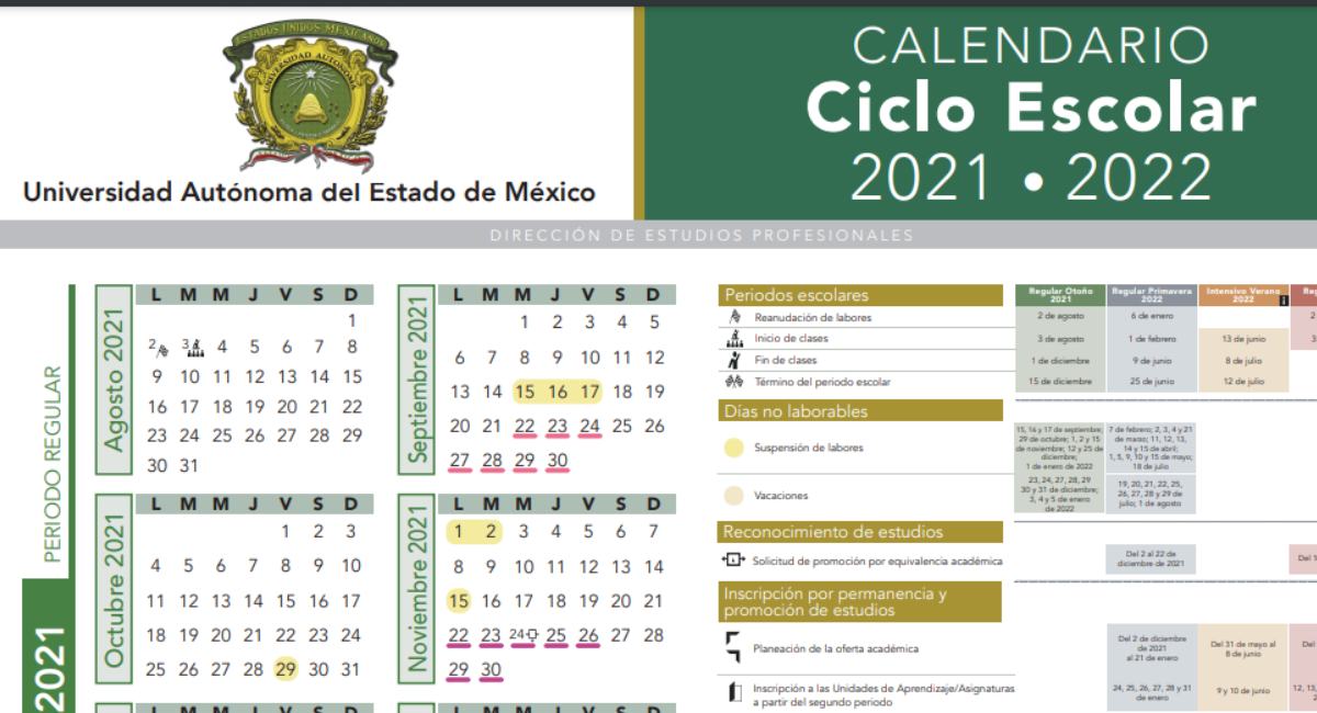 Calendario escolar 2021-2022 UAEMex: Consulta las fechas más importantes