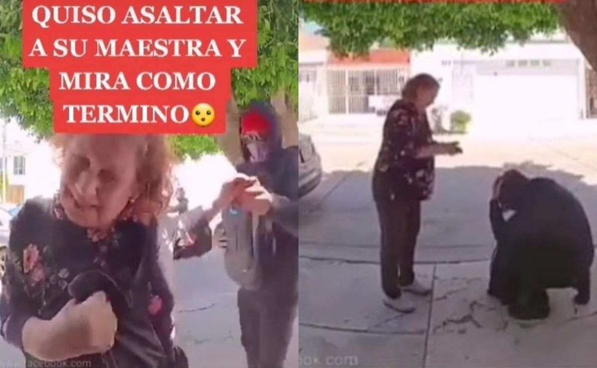 Un joven intentó asaltar a su maestra pero fue descubierto y puesto en evidencia