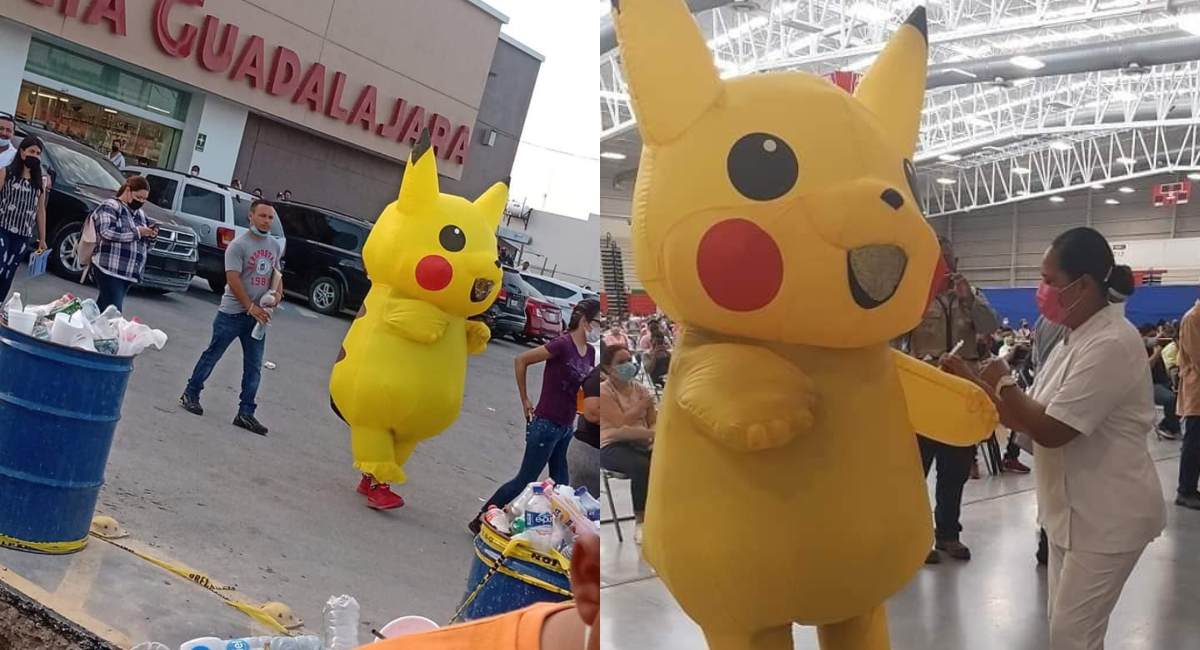 Noticia viral- Pikachu acude responsablemente a recibir la vacuna del COVID-19  