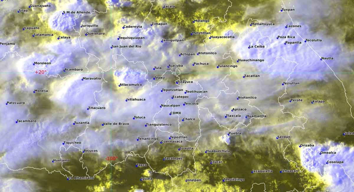 clima toluca para el jueves 05 de agosto