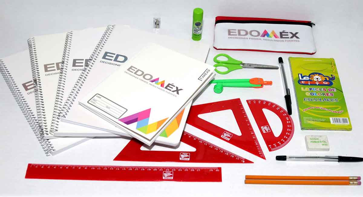 utiles escolares edomex que contiene la mochila