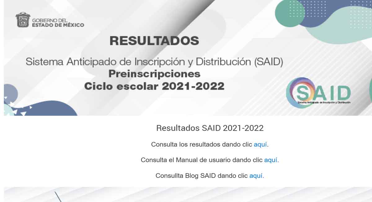 said resultados 2021 para preescolar primaria y secundaria