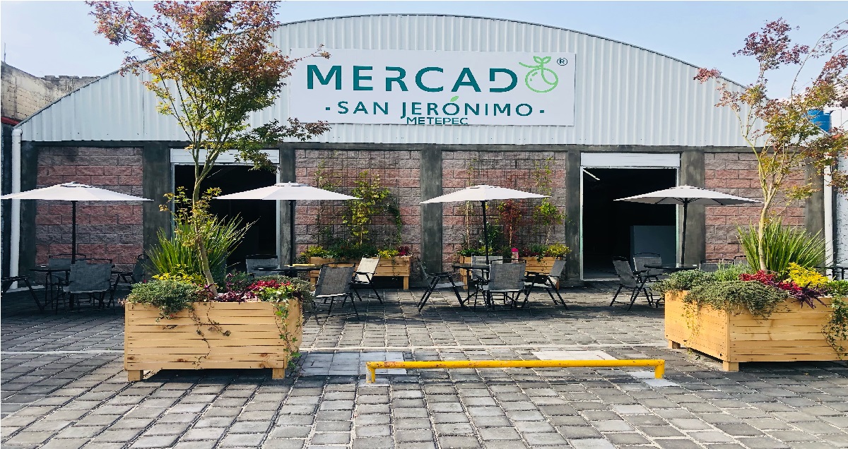 fachada del nuevo mercado de metepec