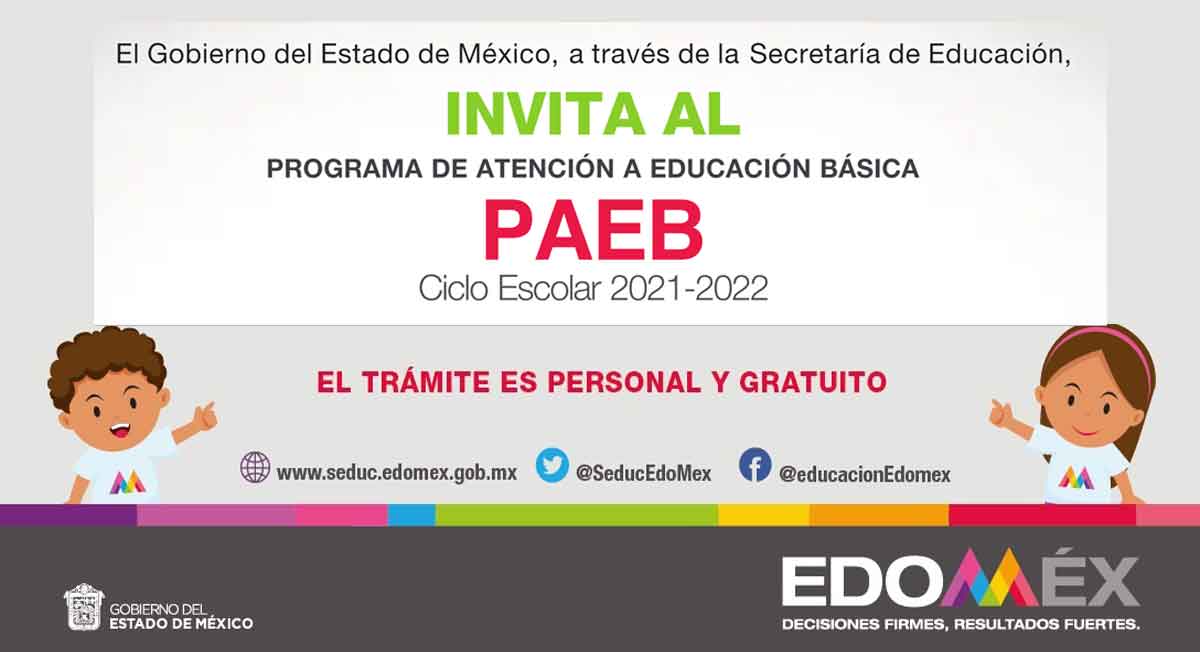 convocatoria paeb 2021 para el ciclo escolar 2021 2022 para realizar cambios de turno o escuela