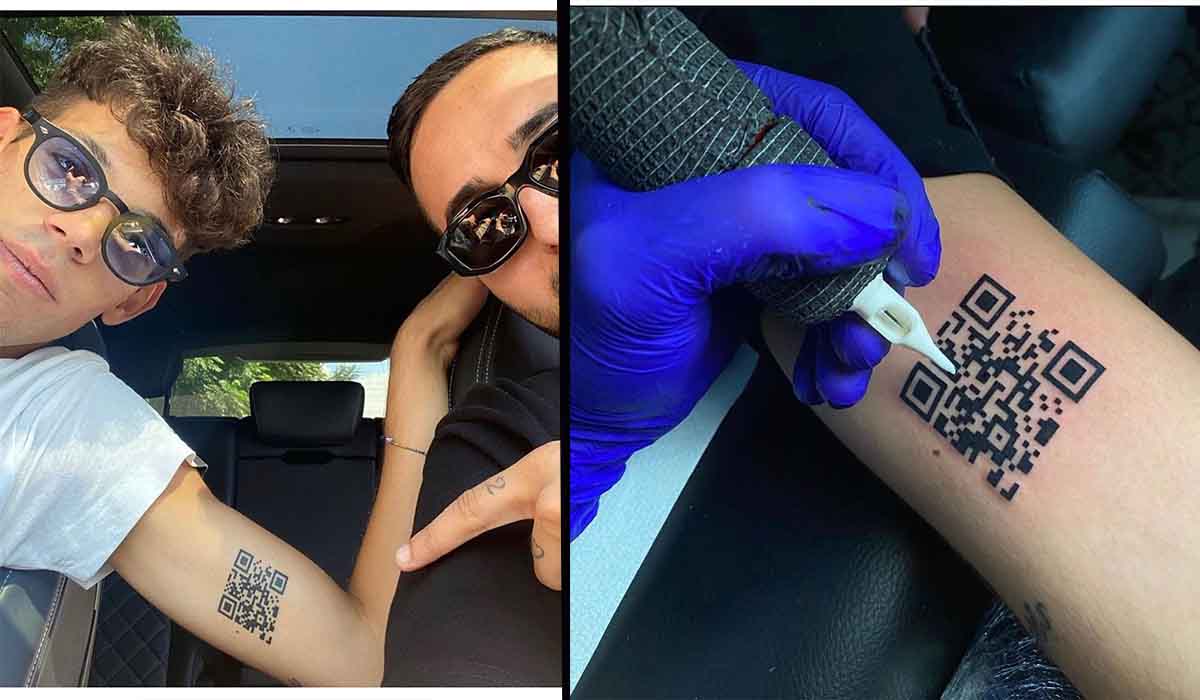 Se tatuó su certificado de vacunación para entrar por una Hamburguesa