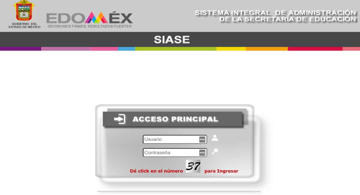 siase edomex pasos para ingresar con este manual