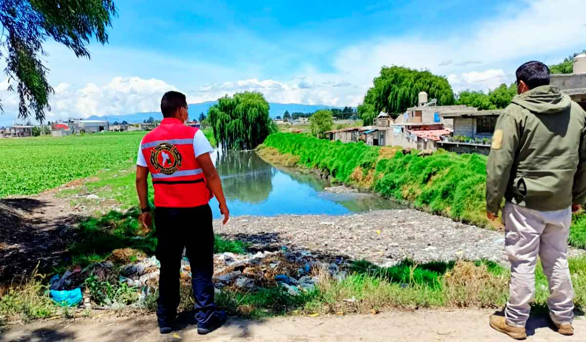 visitas de revisión y supervisión constante de los ríos, canales y arroyos de Toluca