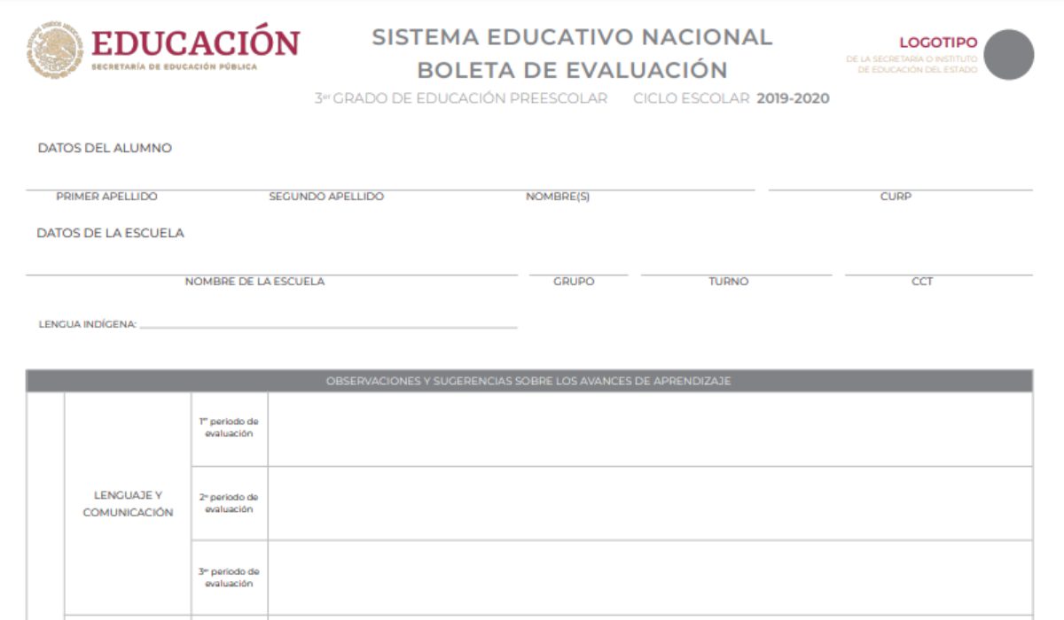 boleta de calificaciones 2020-2021 formato