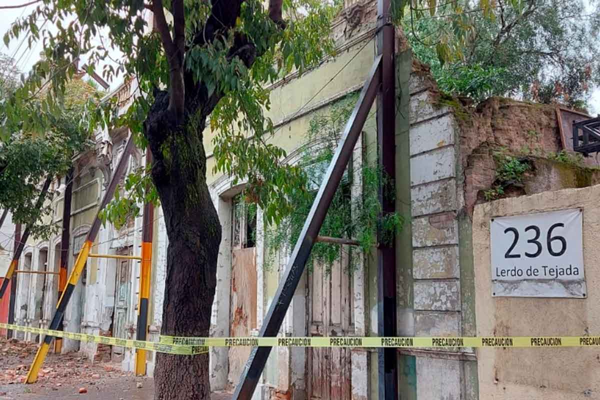 colapsa edificio en toluca tras el paso del huracan Grace por el Edomex el pasado sabado 21 de agosto