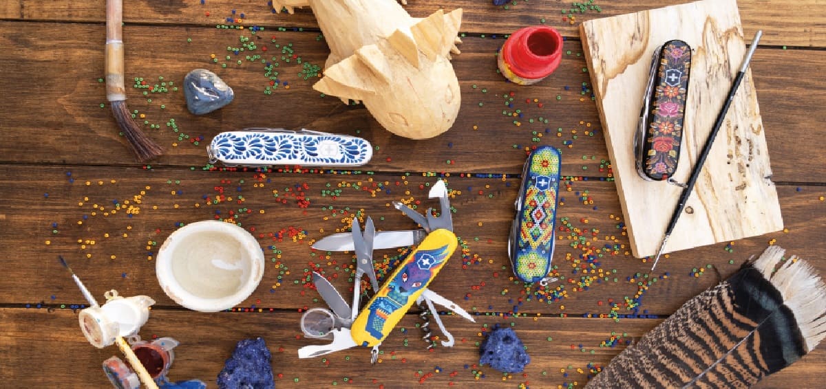 diseños limitados de navajas con estilo mexicano