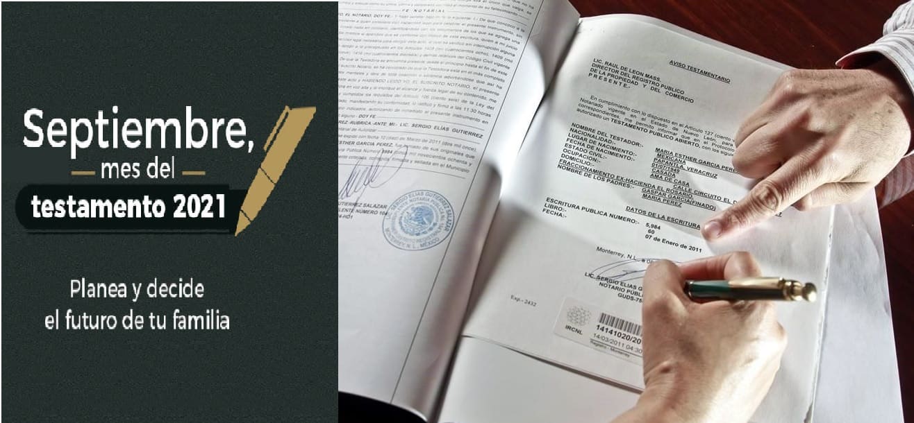 precio del testamento en edomex 2021