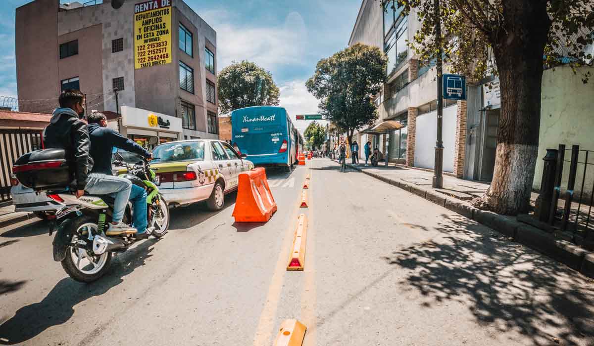 ciclovía paseo colon proyecto de construccion en toluca