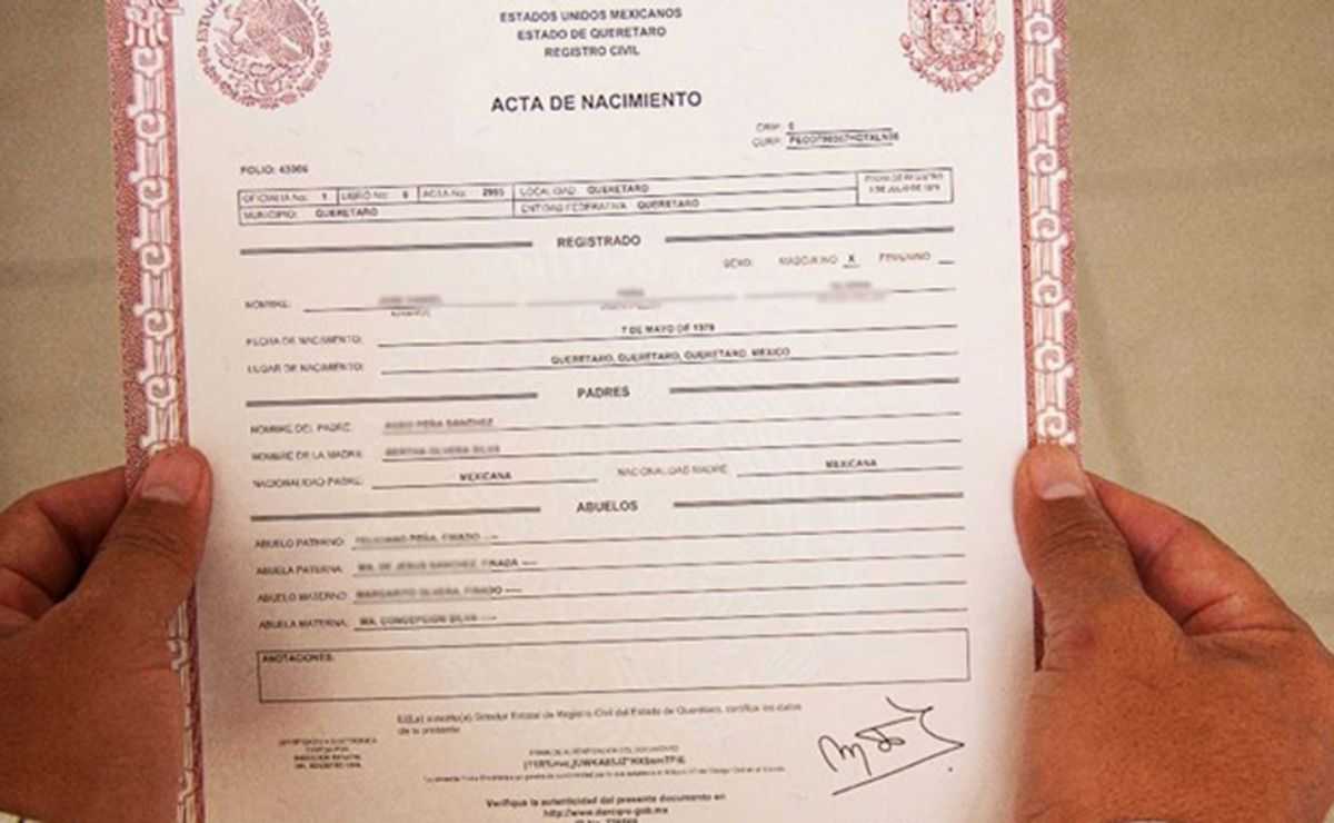 Ya se podrá imprimir las actas de nacimiento, matrimonio y defunción desde casa