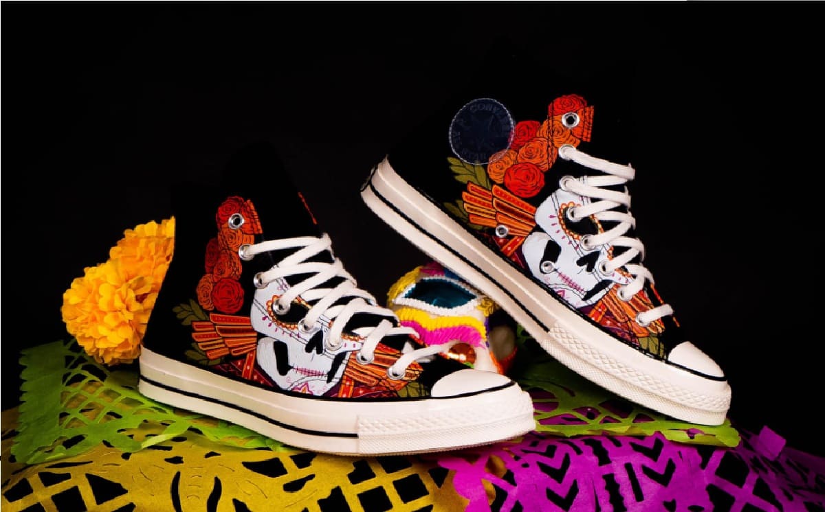 nueva coleccion converse dia de muertos