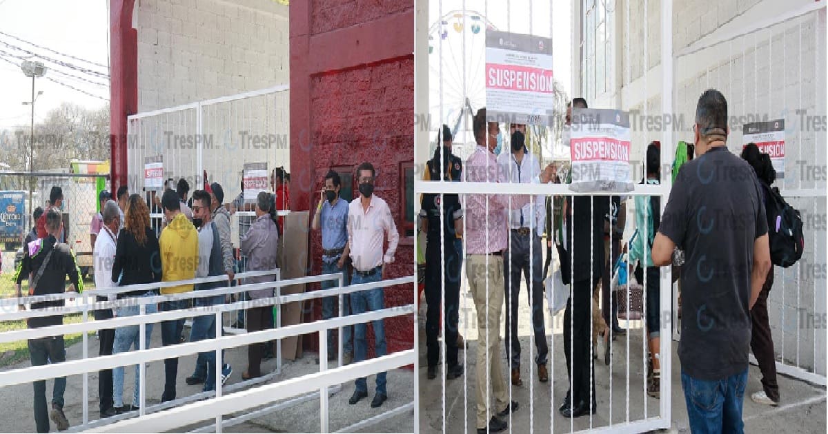 suspenden reciento ferial en la feria de metepec 2021
