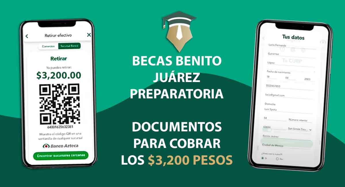 becas benito juarez 2021 documentos para cobrar los 3200 pesos